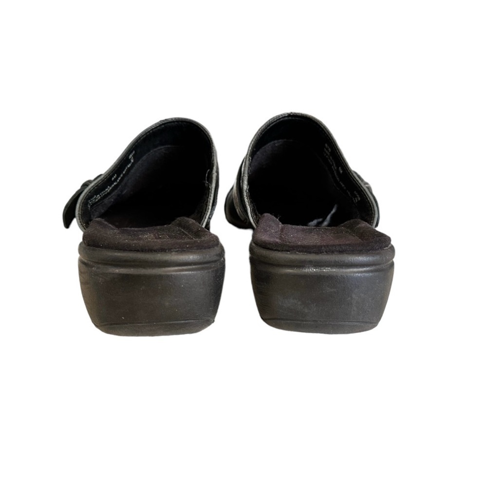 Clarks Artisan Women’s Buckle Pebbled Criss Cross Mules Blue 85127 Sz 8M - Picture 6 of 9